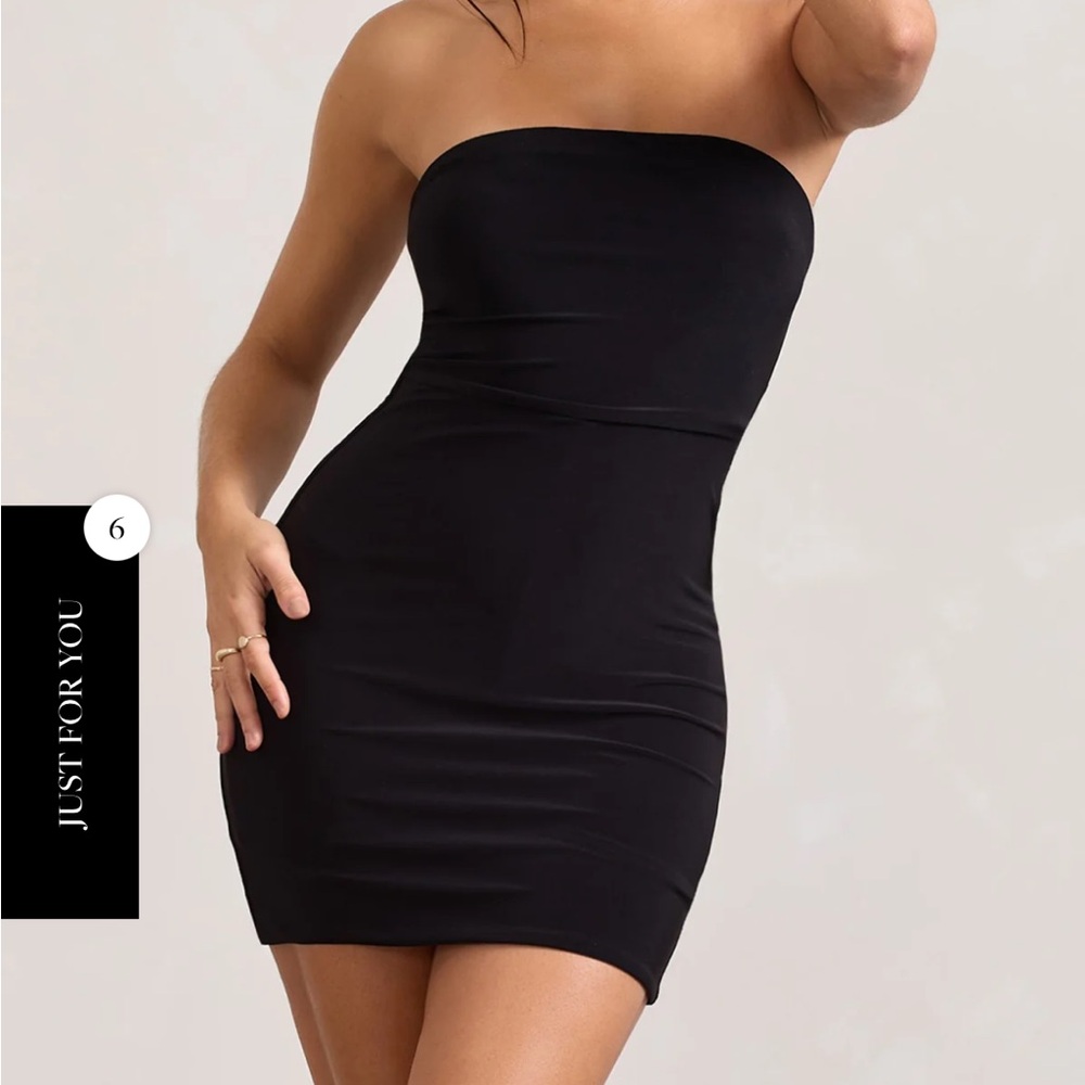 [NEW WITH TAGS] Club L London Strapless Bodycon Dress with Built-in Shorts